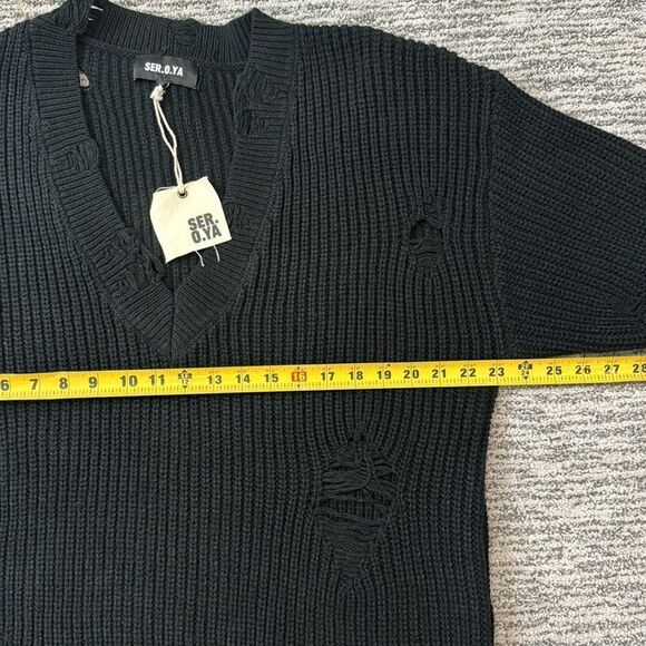 NWT Ser.O.Ya RUMI SWEATER Dress Black Large Revolve - Picture 9 of 12